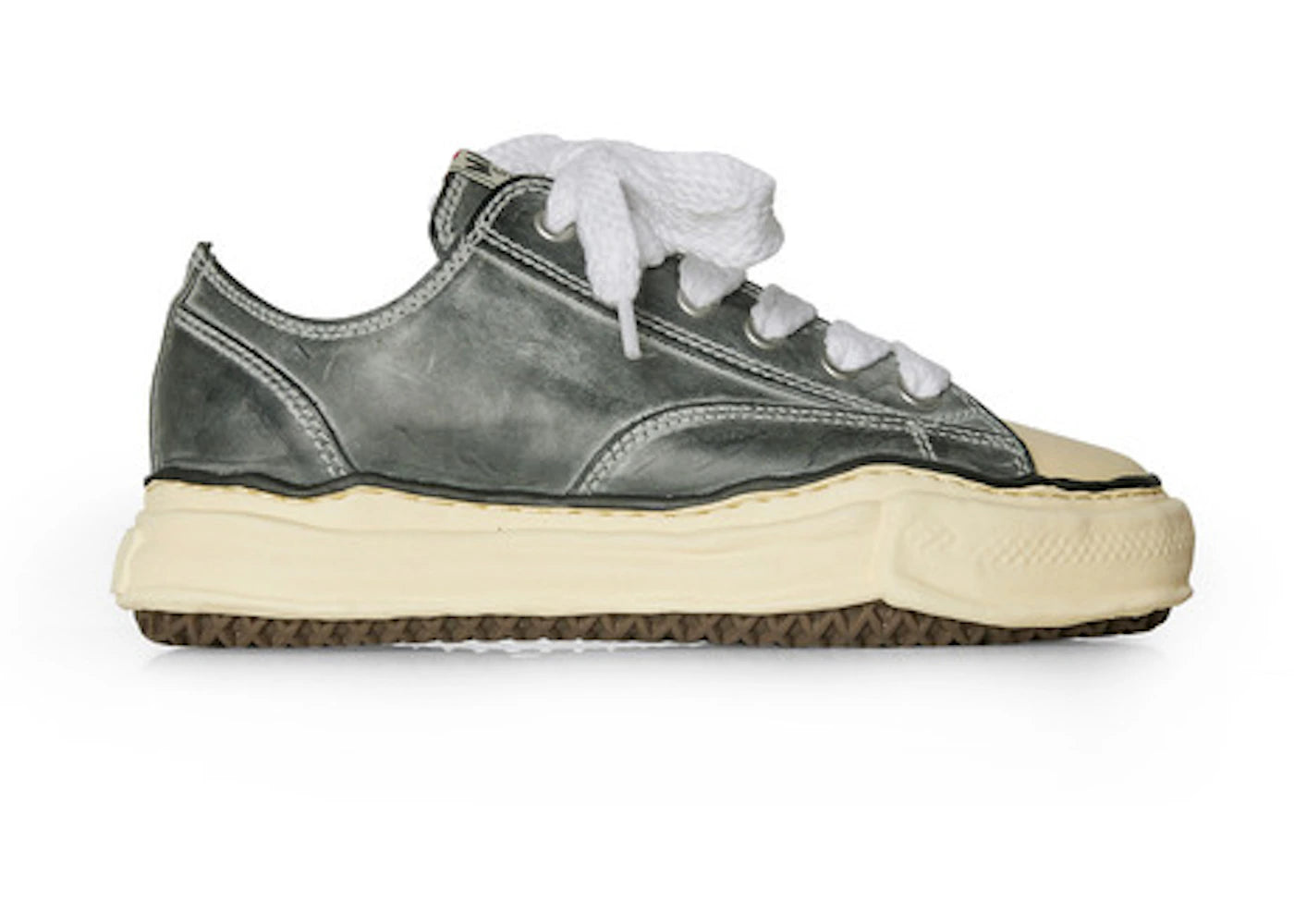 maison mihara yasuhiro peterson og sole low paraffin leather black