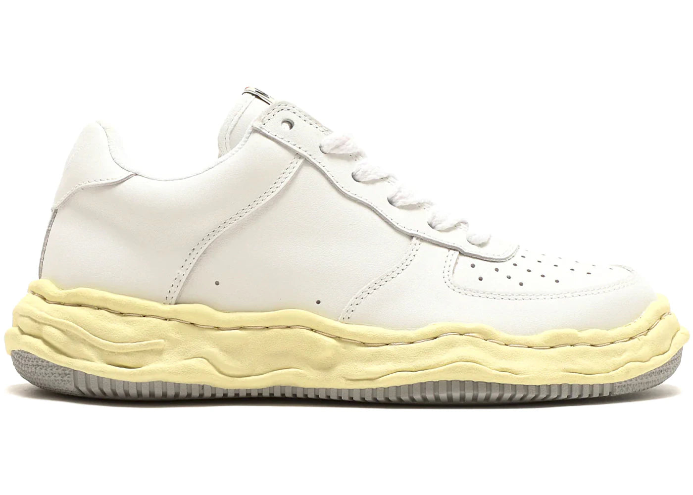 Maison Mihara Yasuhiro Wayne Leather Low White Cream Sole