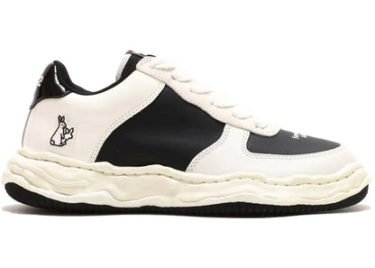 maison mihara yasuhiro wayne low leather fr2 atmos black white