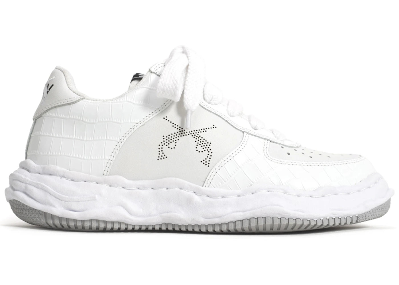 maison mihara yasuhiro wayne og sole leather low roarguns white