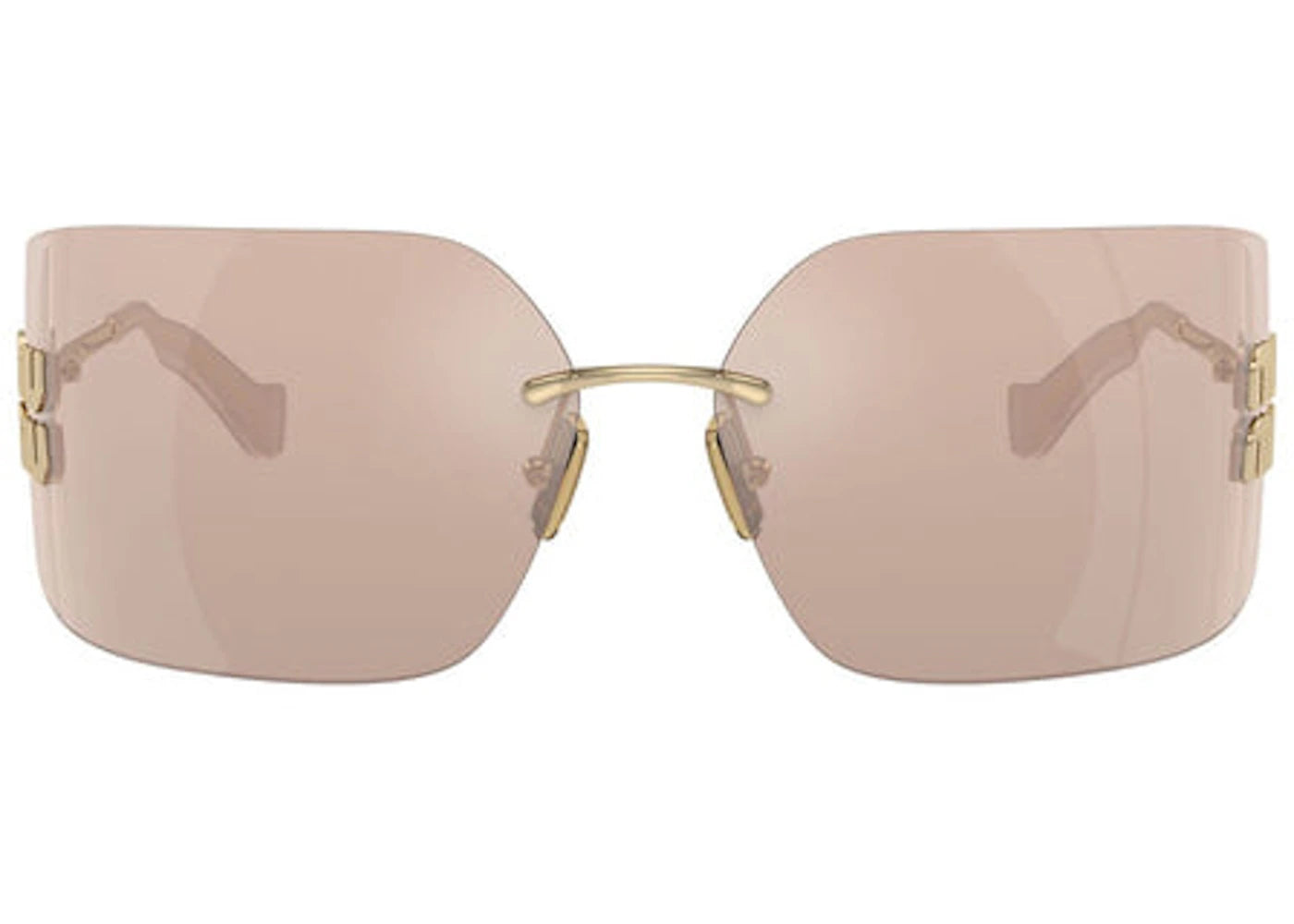 Miu Miu Irregular Sunglasses Gold 0Mu 54Ys Zvn20F