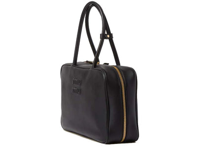 Miu Miu Leather Beau Bag Black