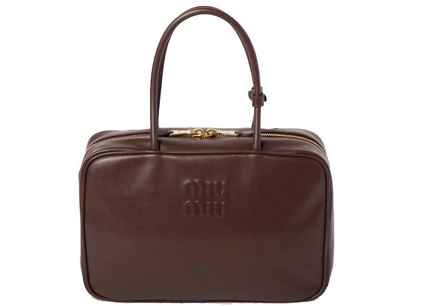 Miu Miu Leather Beau Bag Briarwood