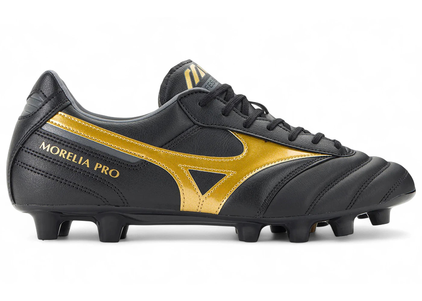 Mizuno Morelia Ii Pro Md Black Gold Dark Shadow
