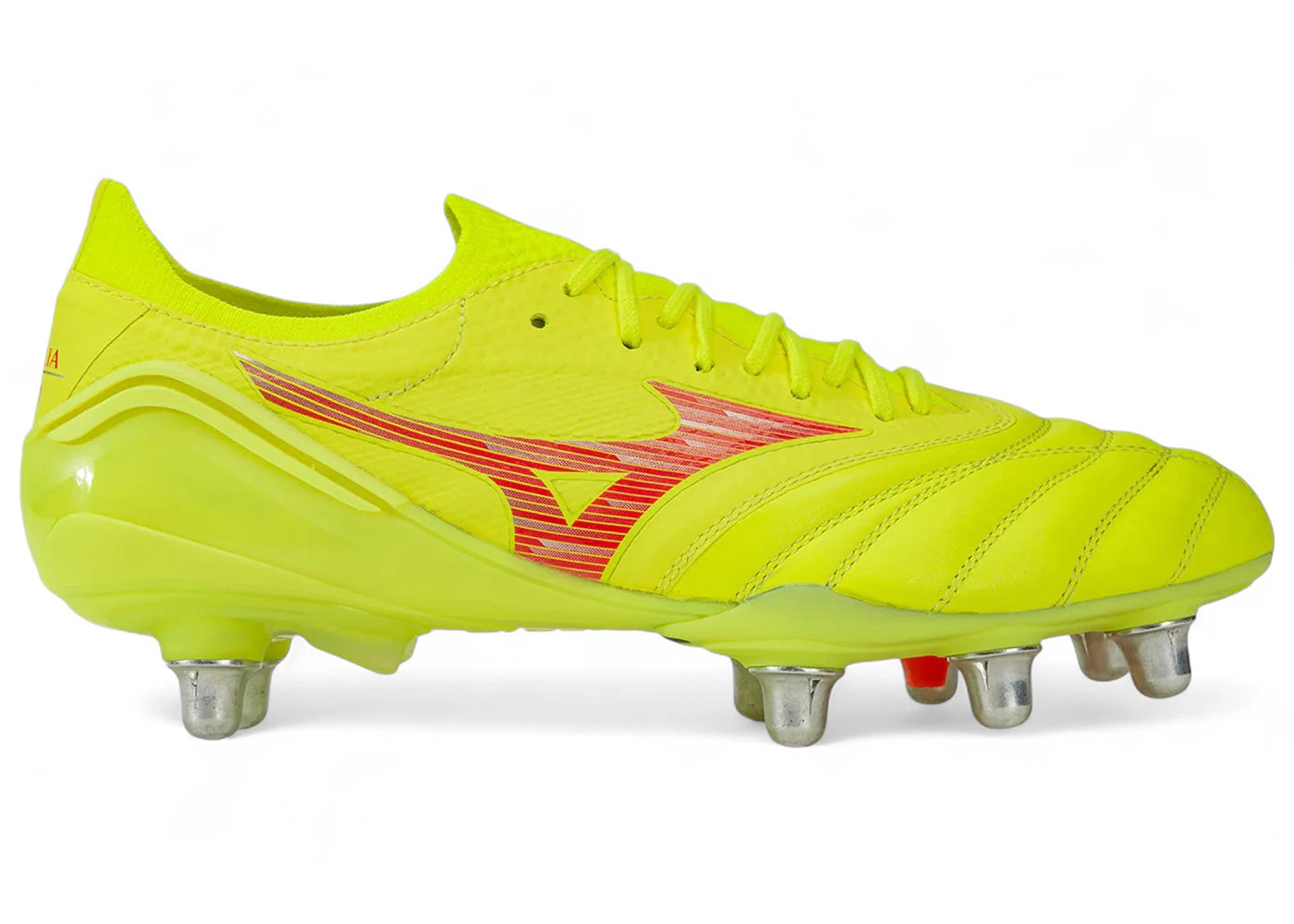 Mizuno Morelia Neo Iv Beta Elite Safety Yellow Fiery Coral
