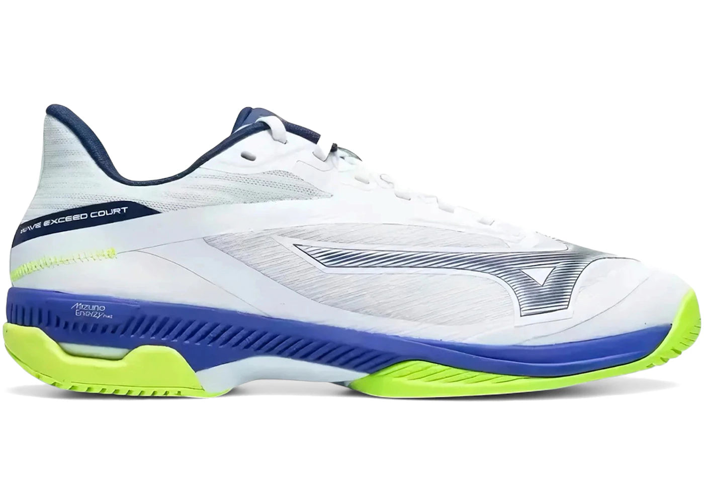 Mizuno Wave Exceed Court Ac White Dazzling Blue Lightning