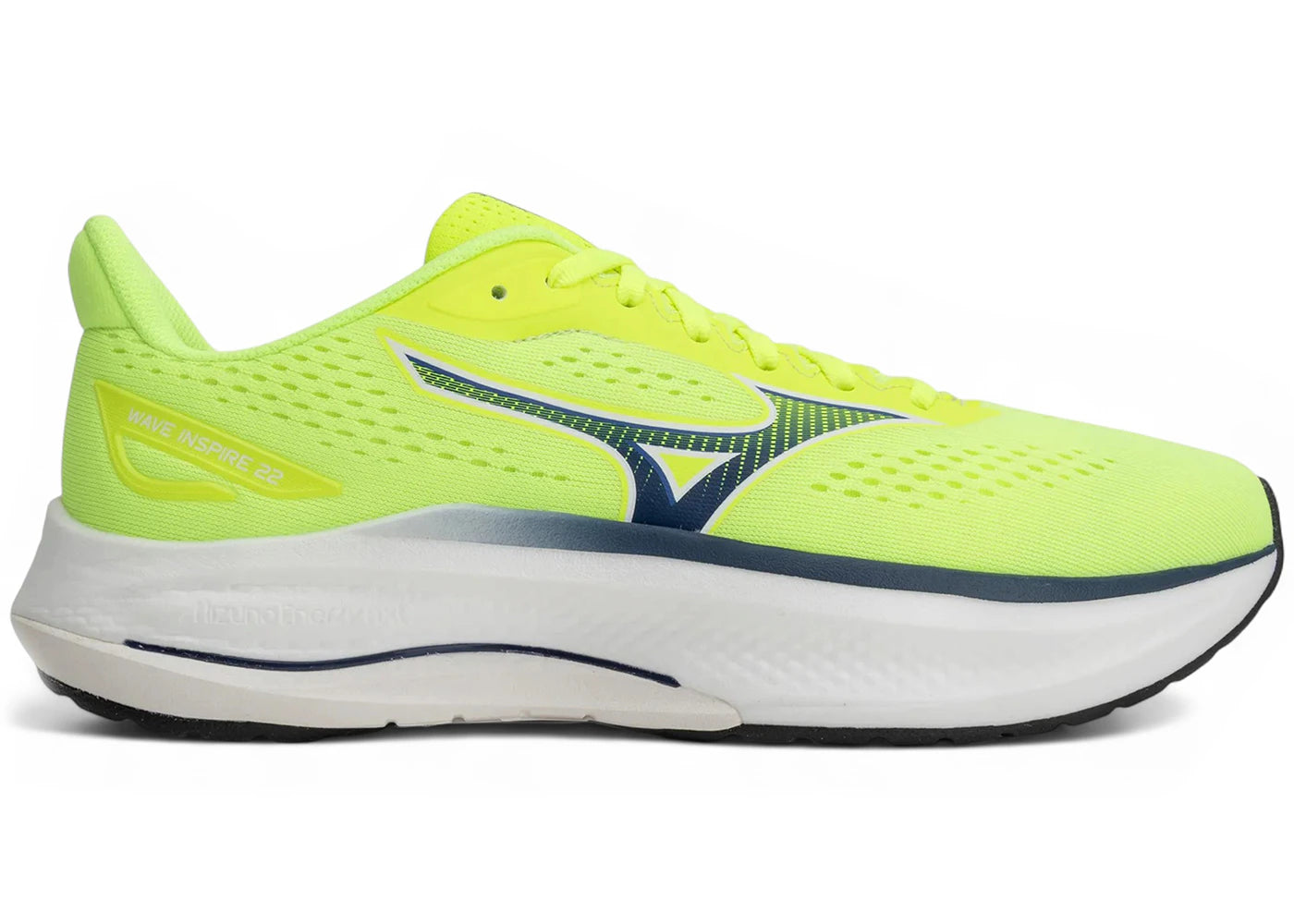 Mizuno Wave Inspire 22 Lightning Yellow Dazzling Blue