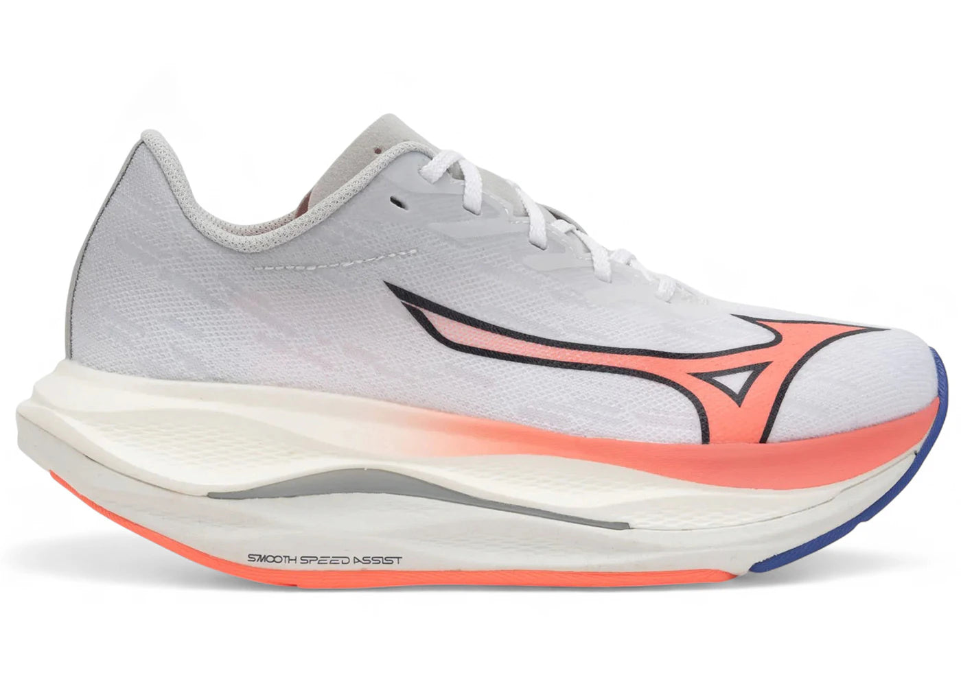 Mizuno Wave Rebellion Flash 3 White Striking Coral Iris Bloom (Women'S)