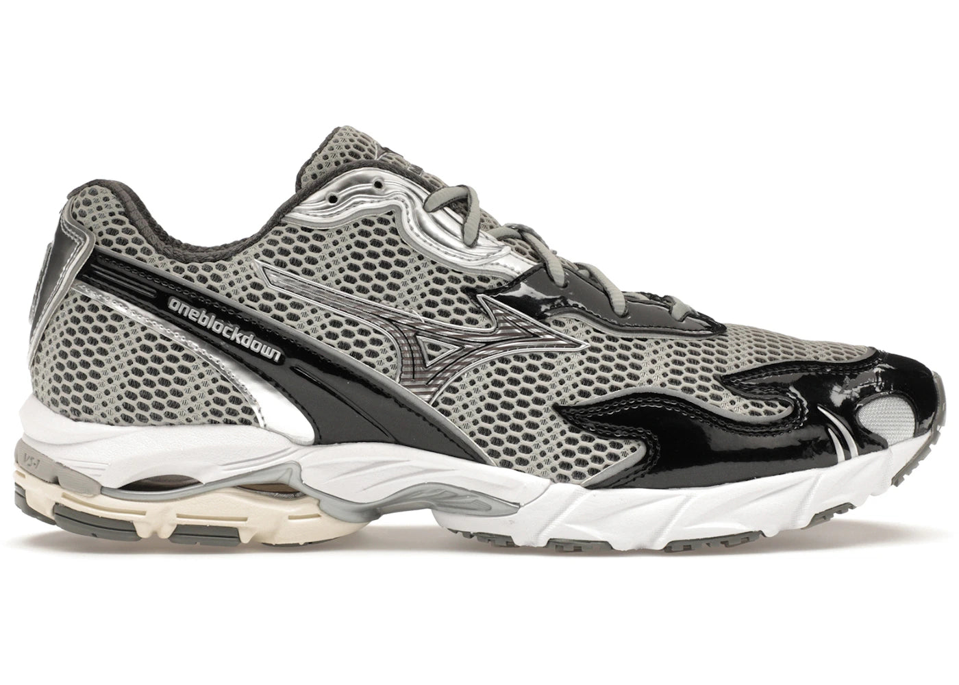 Mizuno Wave Rider 10 Flame Wave One Block Down Onyx