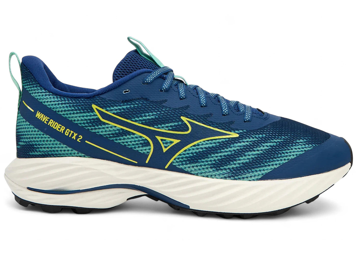 Mizuno Wave Rider Gore-Tex 2 Estate Blue Quince Dusty Jade Green