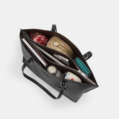 Coach Mollie Tote Bag Silver Chalk