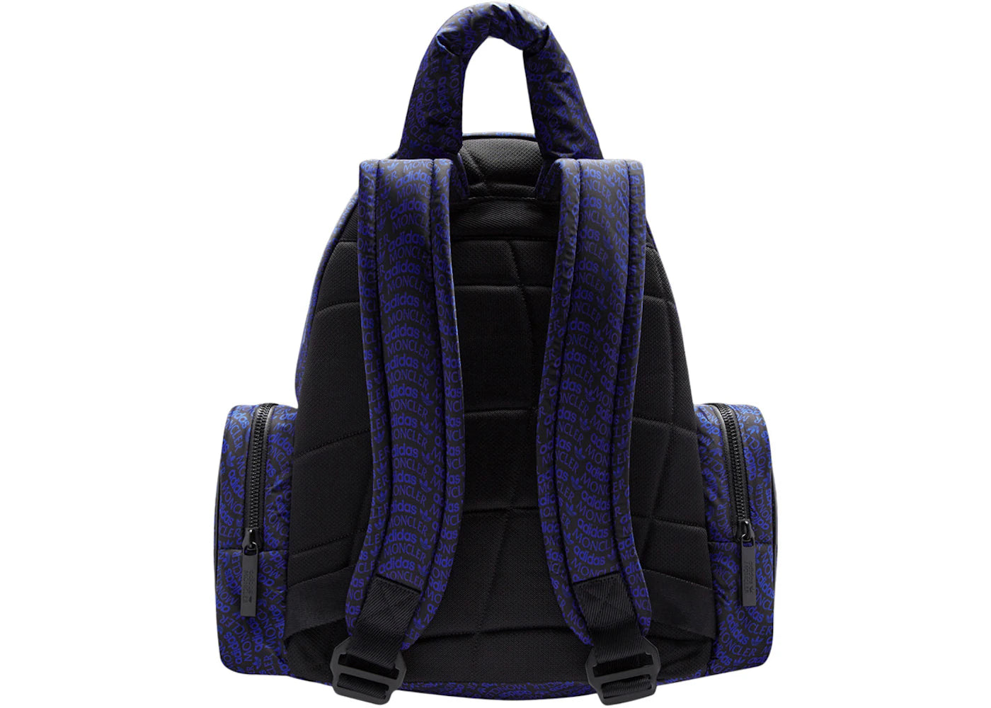 Moncler X Adidas Originals Logo Print Backpack Black & Blue Moncler X Adidas Originals Logo Print Backpack Black & Blue
