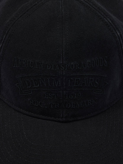 Denim Tears Mono ADG Stamp Cap Black