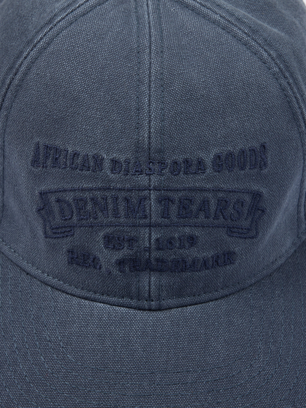 Denim Tears Mono ADG Stamp Cap Blue