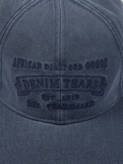 Denim Tears Mono ADG Stamp Cap Blue