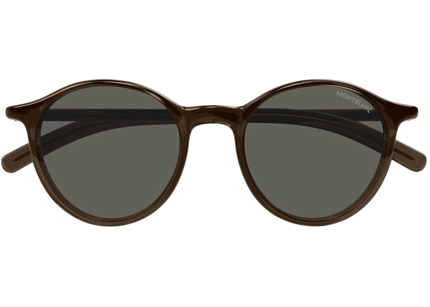 Mont Blanc Round Sunglasses Brown-Grey Mb0324S-002