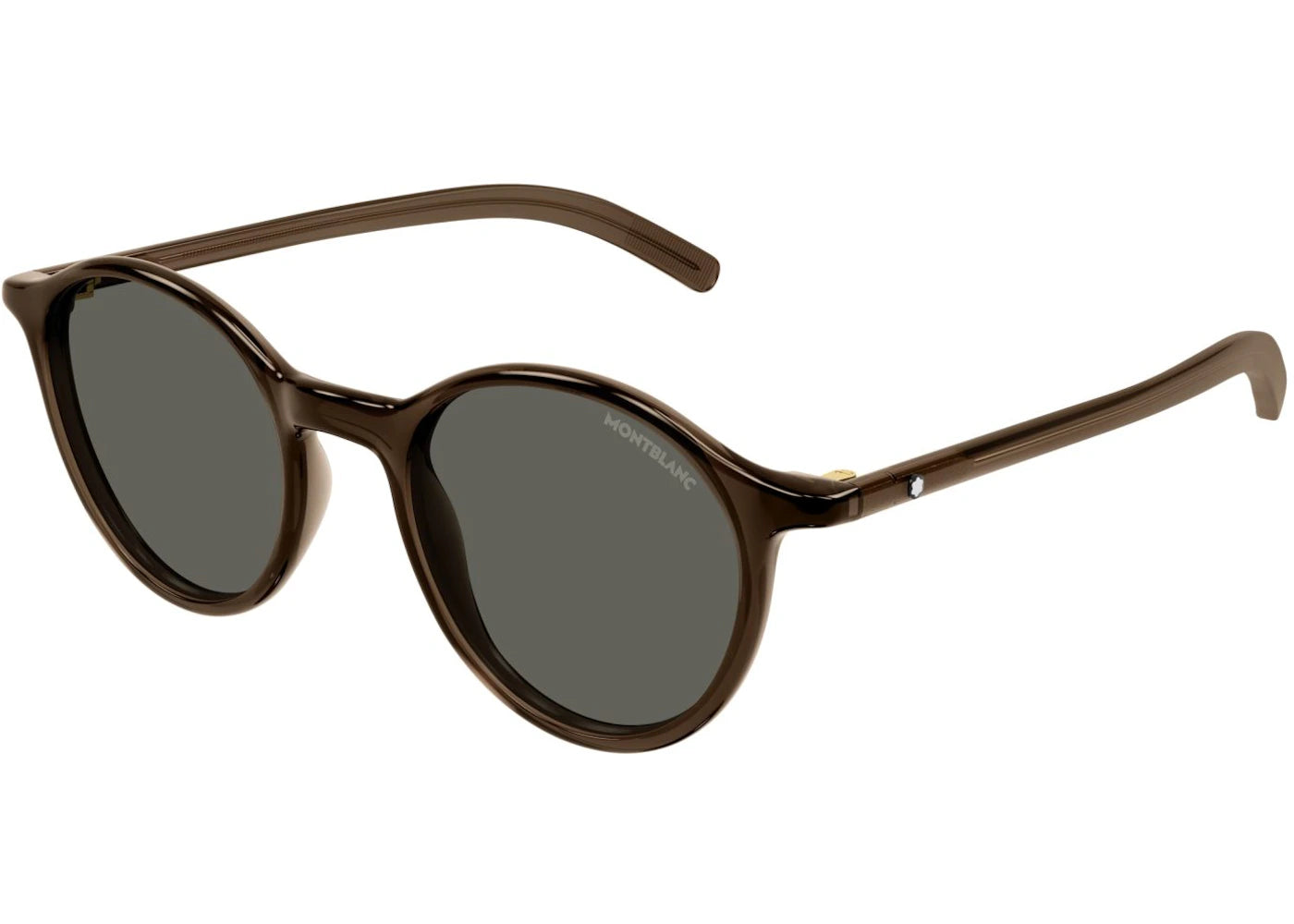 Mont Blanc Round Sunglasses Brown-Grey (Mb0324S-002)