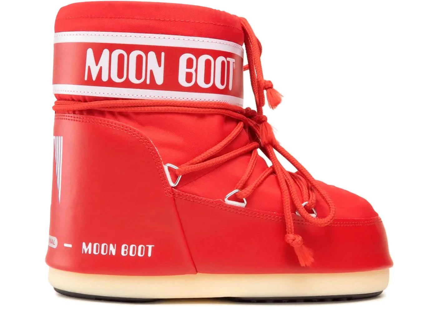 Moon Boot Icon Nylon Low Boot Red