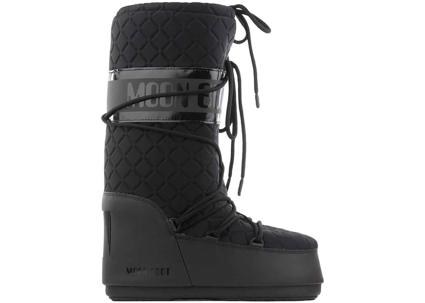 Moon Boot Icon Quilt Boot Black