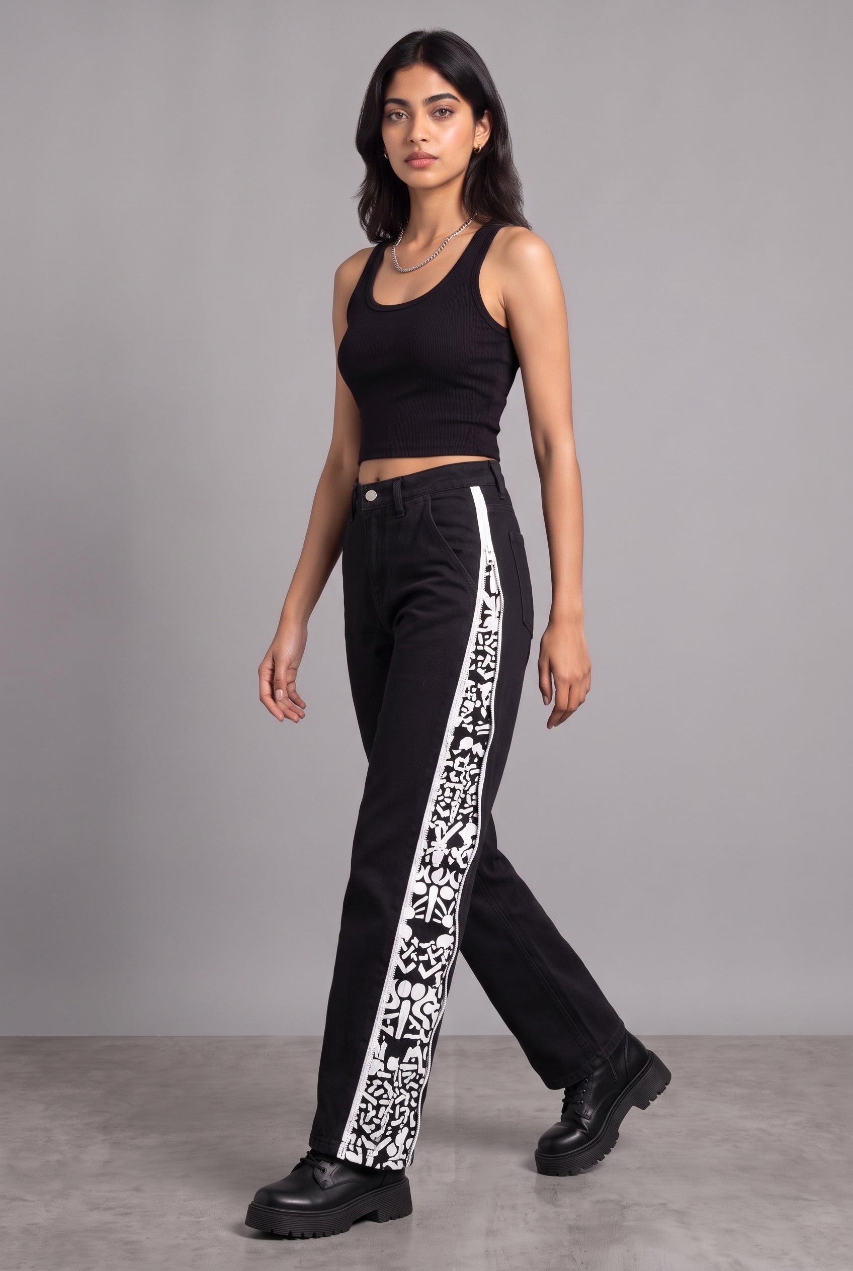 DAY TO NIGHT DENIM BLACK WOMEN'S PANT [50/50 LIMITED EDITION]