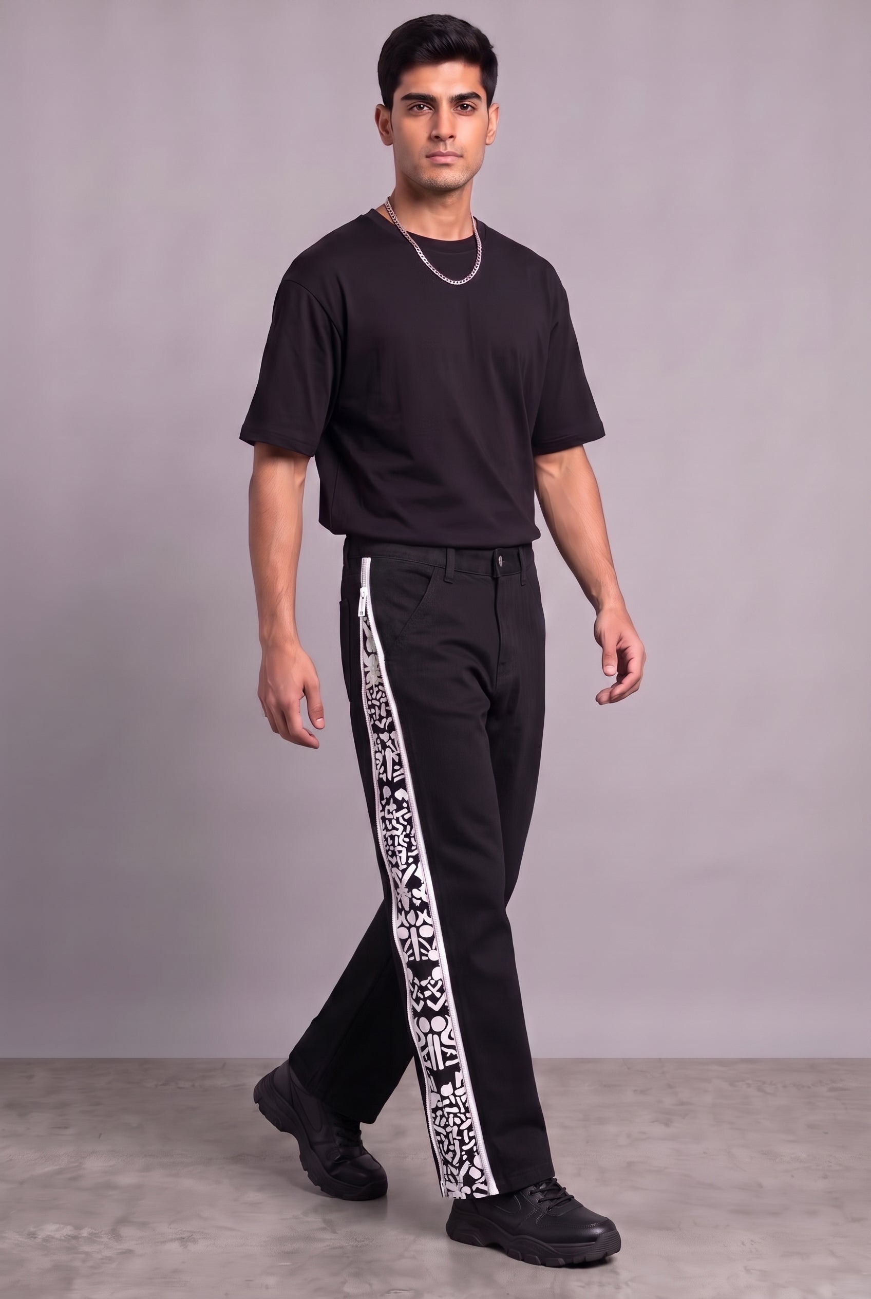 DAY TO NIGHT DENIM BLACK MEN'S PANTS [50/50 LIMITED EDITION]