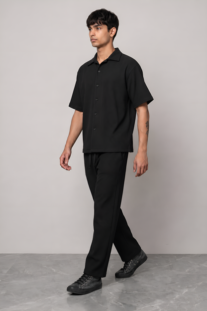 BLACK CO-ORD SET MEN'S PANT
