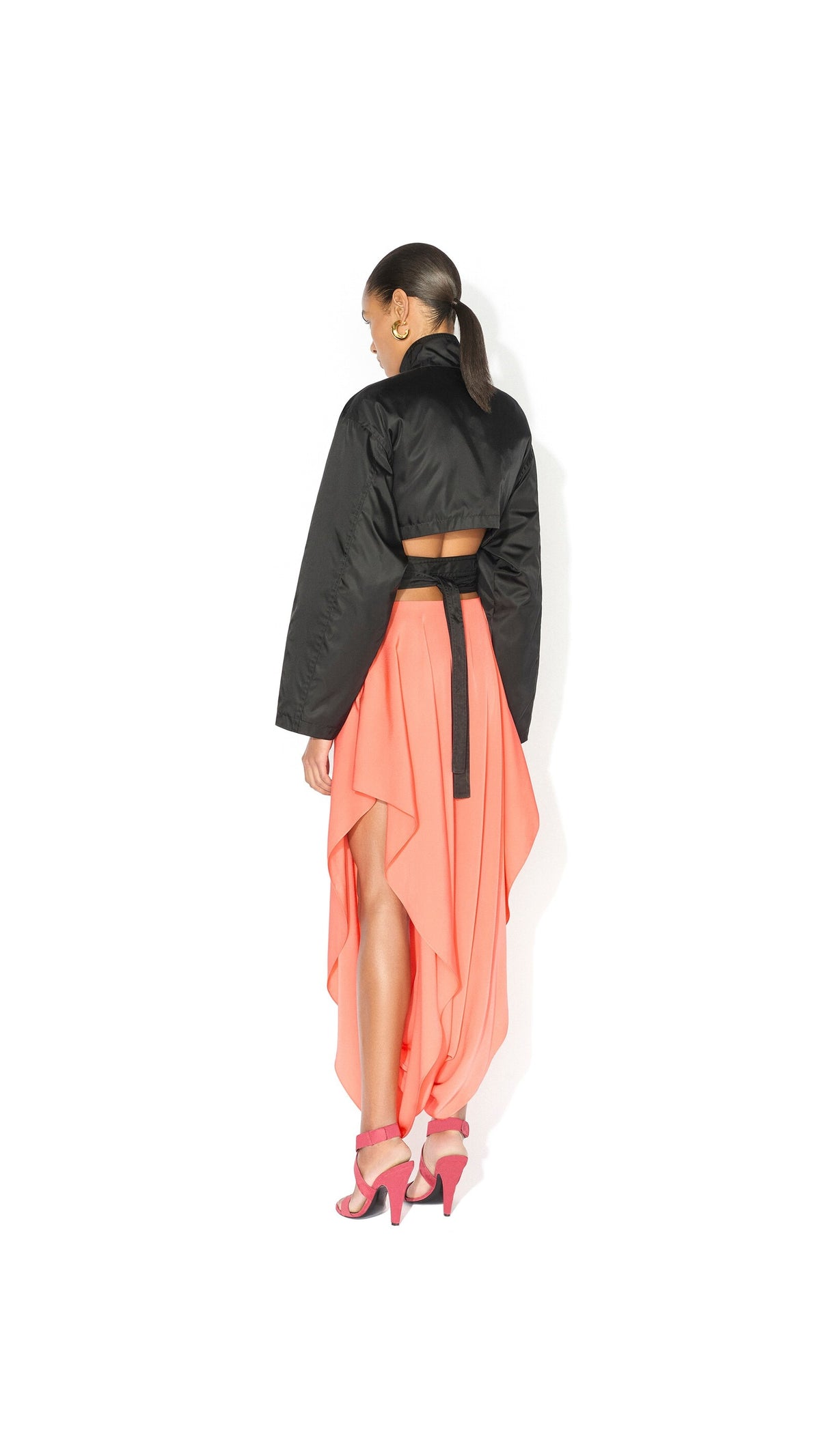 Alaïa Taffeta Belted Bomber