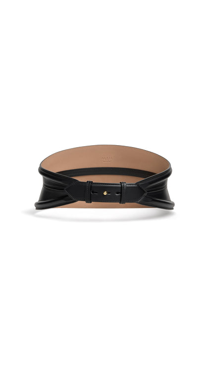 Alaïa Tube Corset Belt In Calfskin