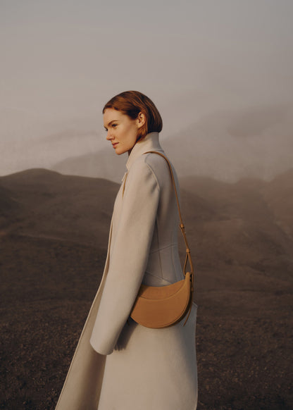 Polene Numero Dix Crocodile Nubuck Cinnamon