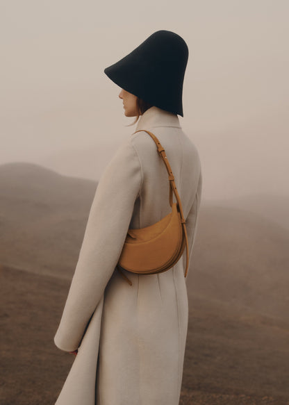 Polene Numero Dix Crocodile Nubuck Cinnamon