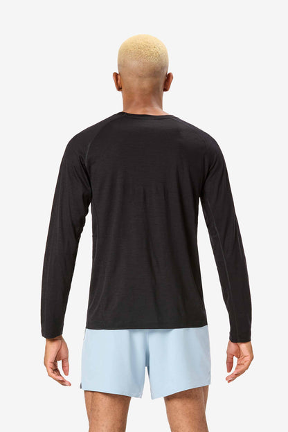 NNormal Men's Merino Long Sleeve T-Shirt Black