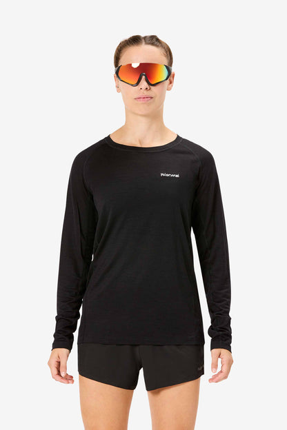 NNormal Women's Merino Long Sleeve T-Shirt Black