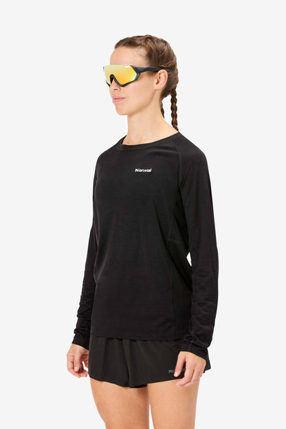 NNormal Women's Merino Long Sleeve T-Shirt Black