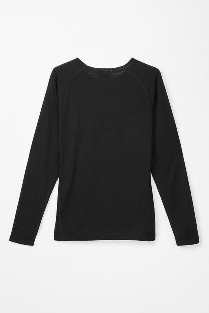 NNormal Women's Merino Long Sleeve T-Shirt Black