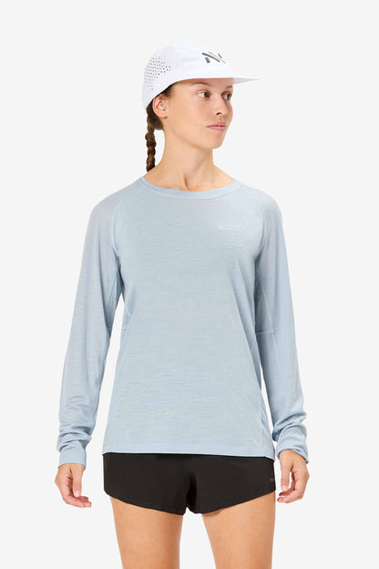 NNormal Women's Merino Long Sleeve T-Shirt Blue