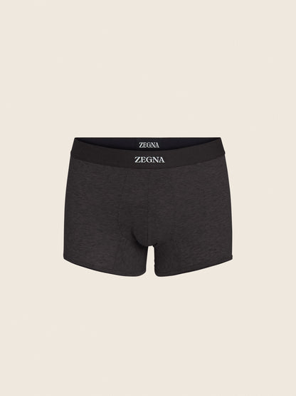 Zegna Black Cotton Trunks