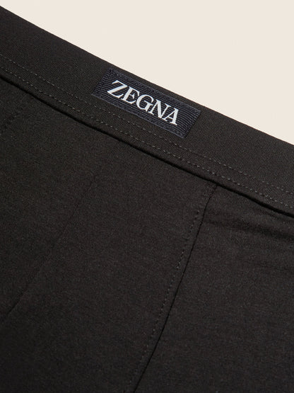 Zegna Black Stretch Modal Trunks