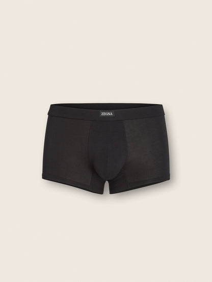 Zegna Black Stretch Modal Trunks