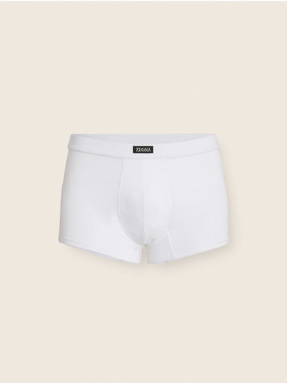 Zegna White Stretch Modal Trunks