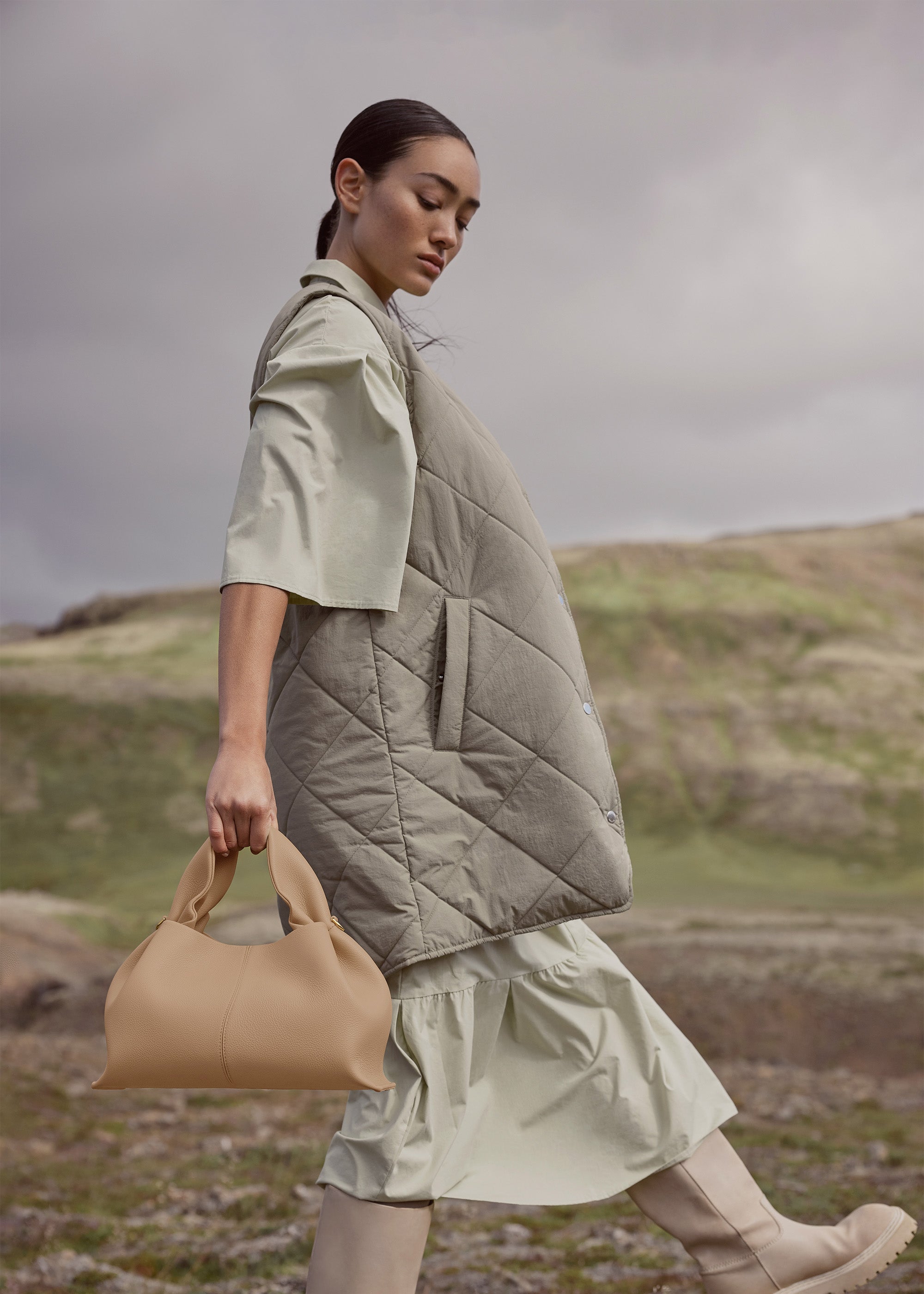 Polene Numero Neuf Textured Beige