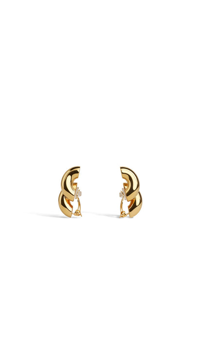 Alaïa Torsion Clip Earrings