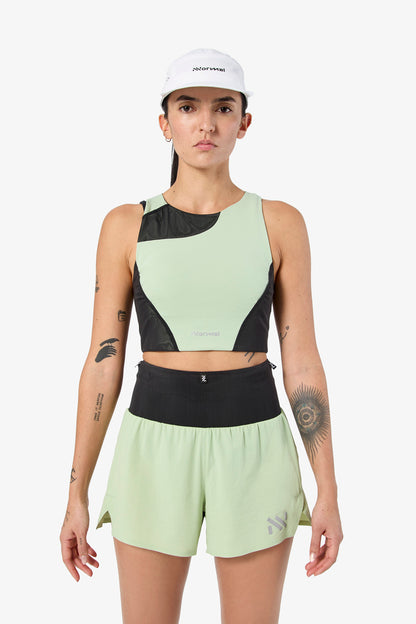 NNormal Trail Crop Top 02 W Green
