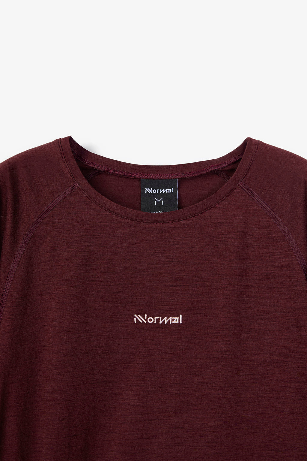 NNormal Merino Long Sleeve 02 Burgundy