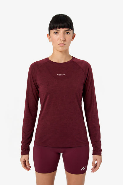 NNormal Merino Long Sleeve 02 W Burgundy
