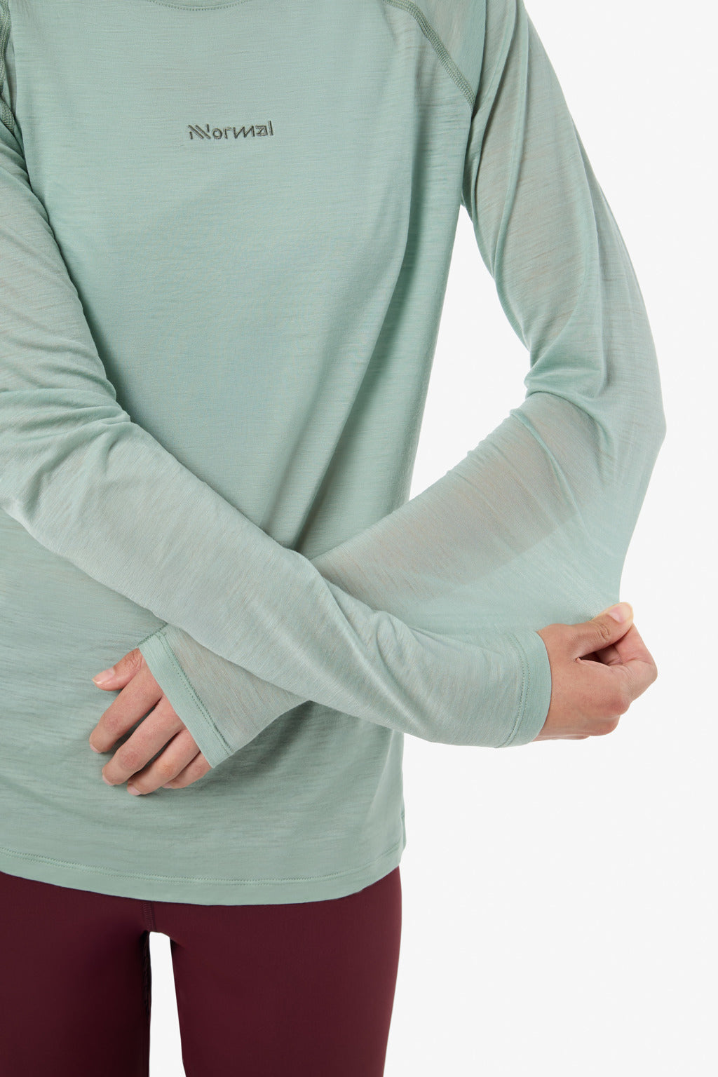 NNormal Merino Long Sleeve 02 W Green