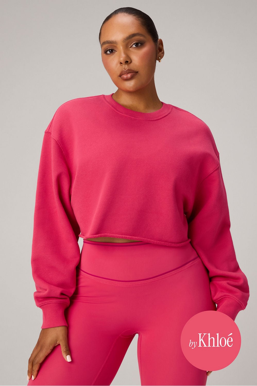 Fabletics Heavy Terry Cropped Pullover