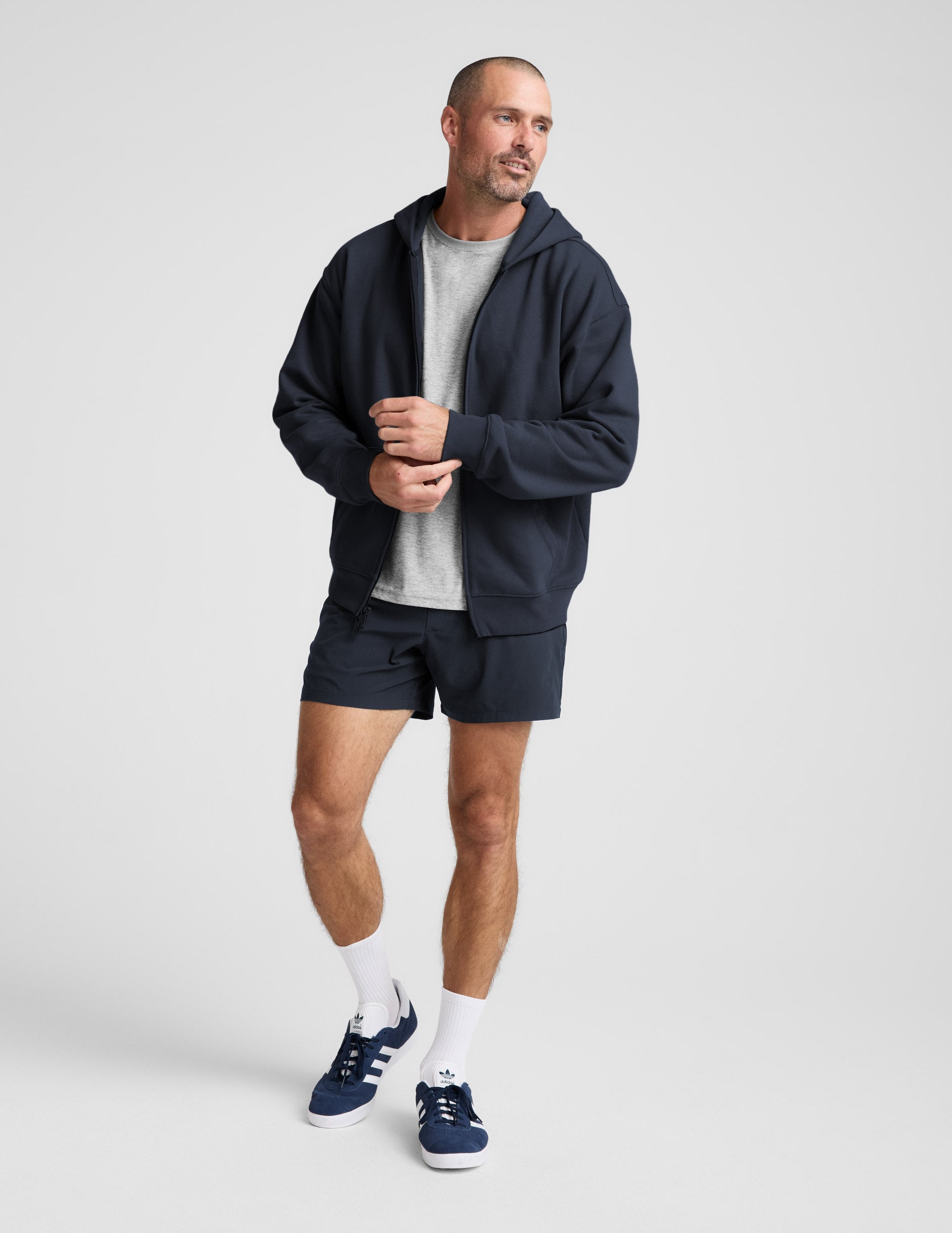 Beyond Yoga LuxeFleece Mens Full Zip Hoodie