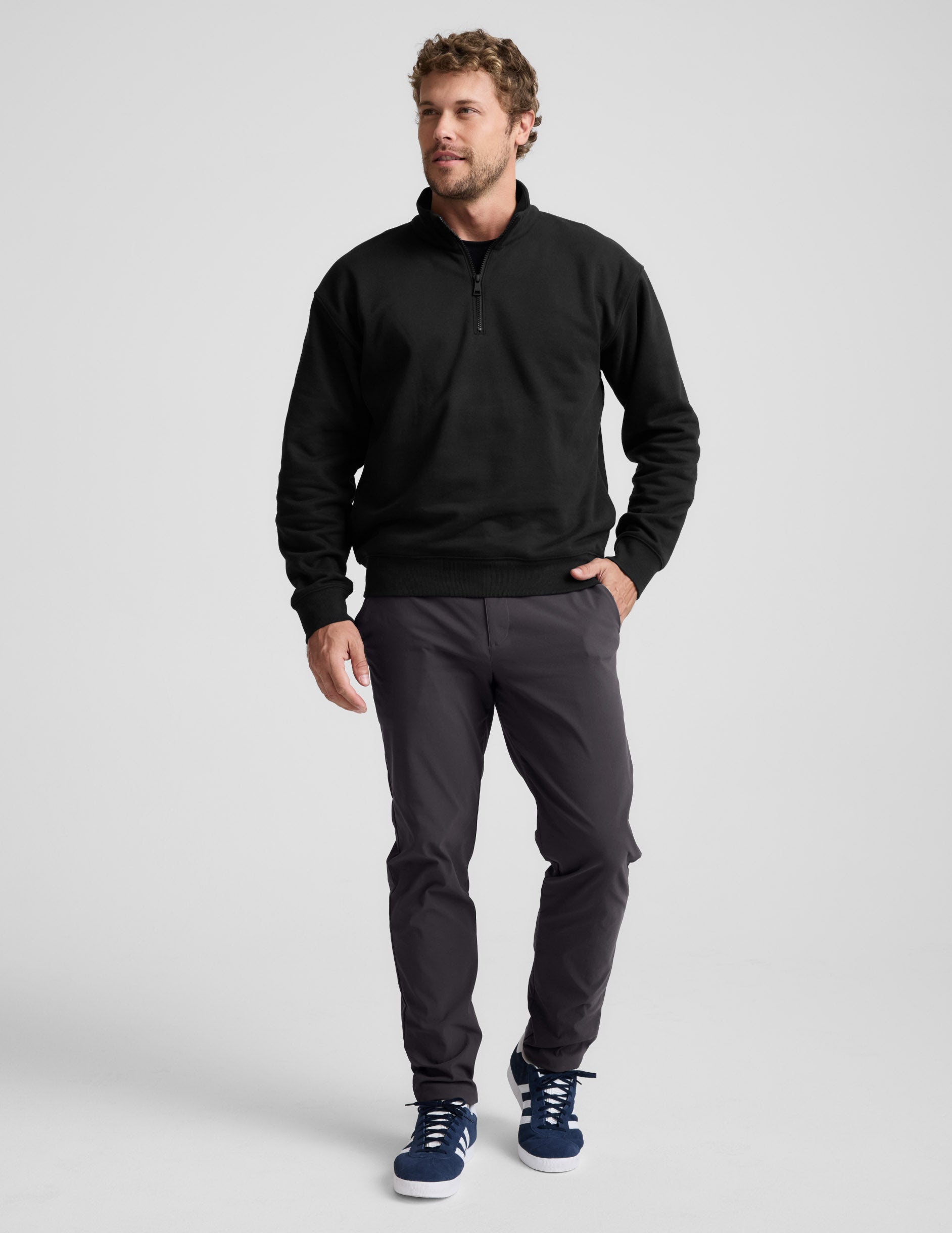 Beyond Yoga LuxeFleece Mens Half Zip Pullover