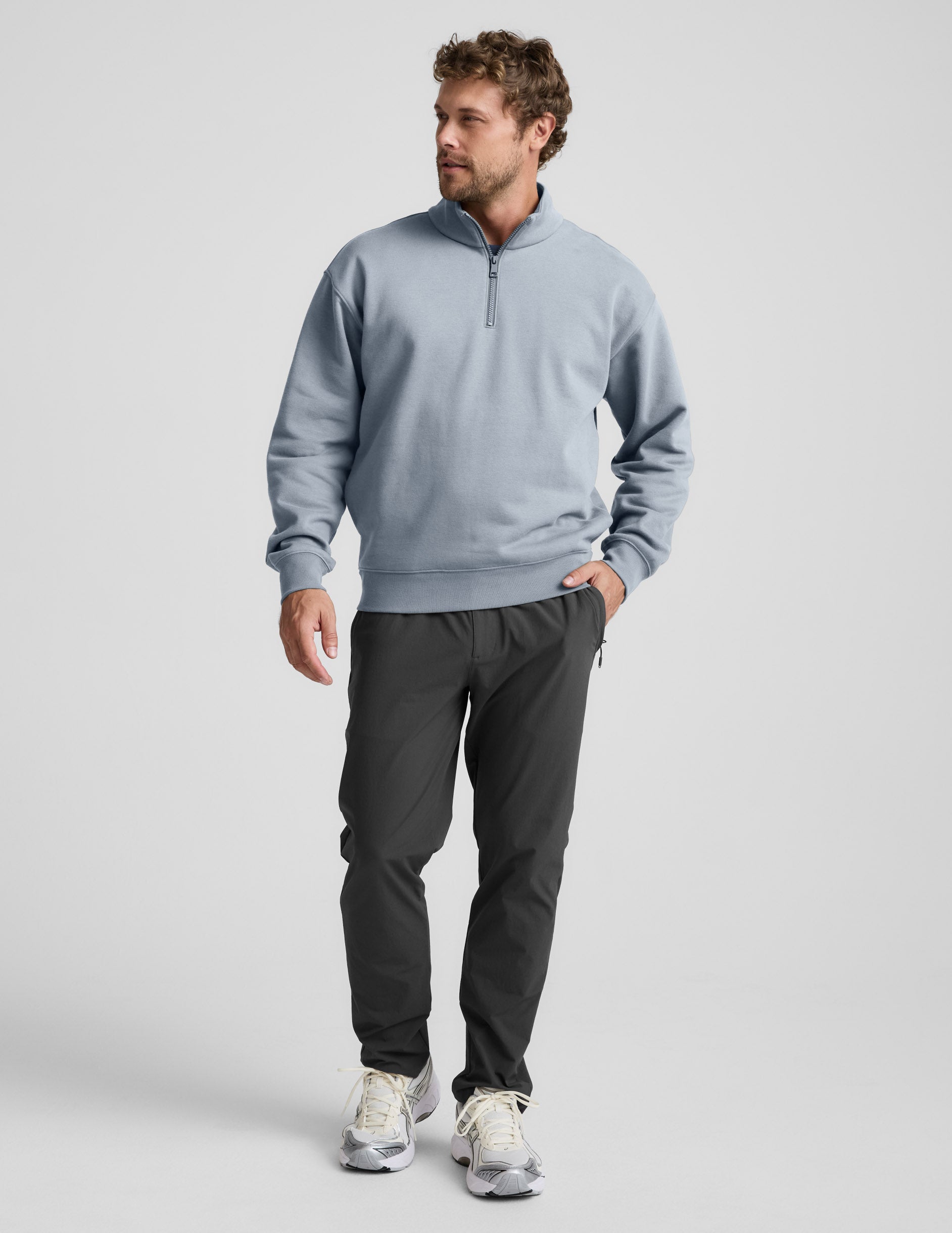Beyond Yoga LuxeFleece Mens Half Zip Pullover