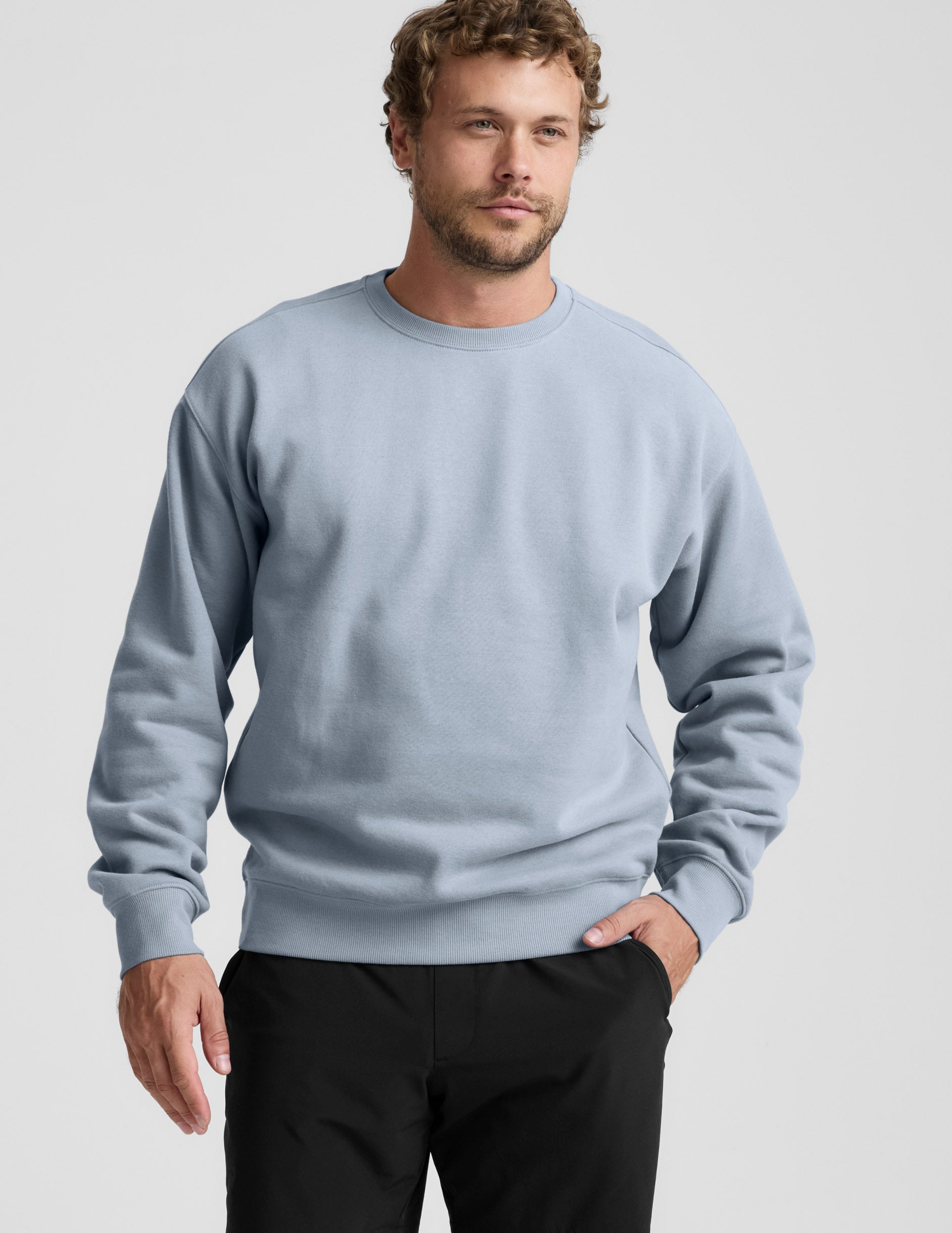 Beyond Yoga LuxeFleece Mens Crewneck Pullover